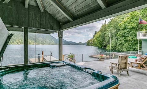 Lake Crescent House+Olympic National Park+Hot Tub