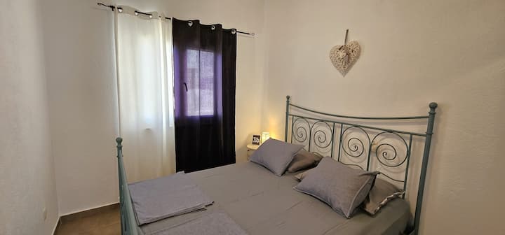 Apt Blue Double Bedroom