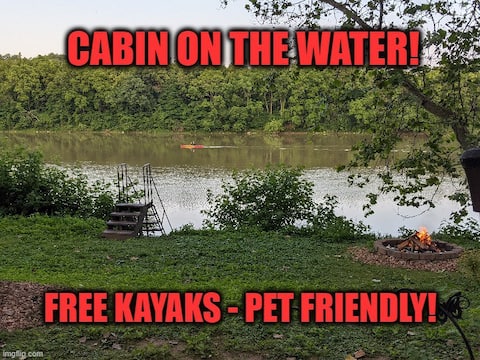 Waterfront Cabin, Hot Tub, Kayaks, Canoes, & Bikes