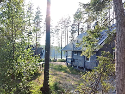 Winter cottage by lake Ylöjärvi