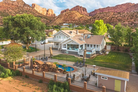 Zion Canyon 6BR 6BA| Pool w/ Waterfall, Sauna, Gym