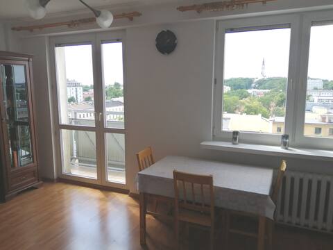 An apartment with a beautiful view in the heart of the city