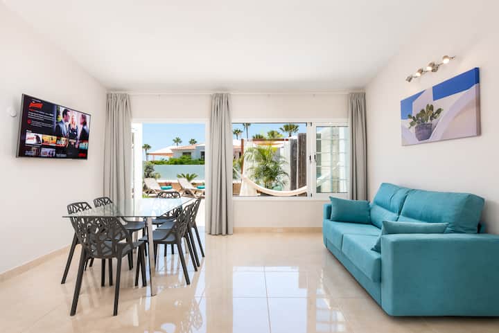 Sebule, jiko lililo na vifaa kamili, kitanda cha sofa