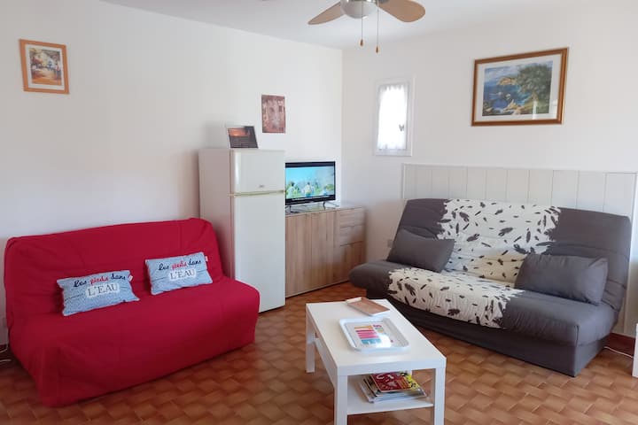Brusc:studio 4pers
2mn Des Plages 
 Tout à Pied. - Six-Fours-les-Plages