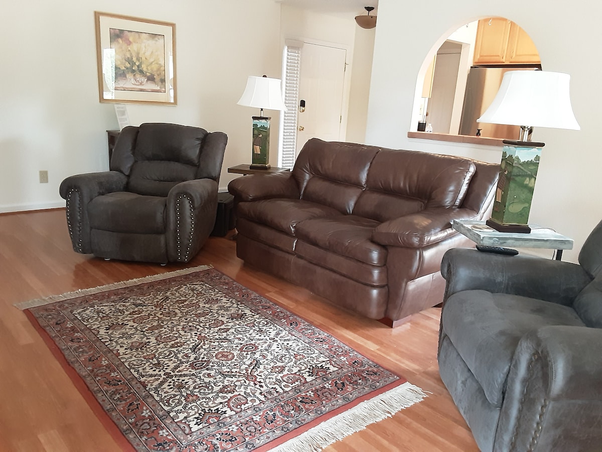 Salon avec télévision 65"