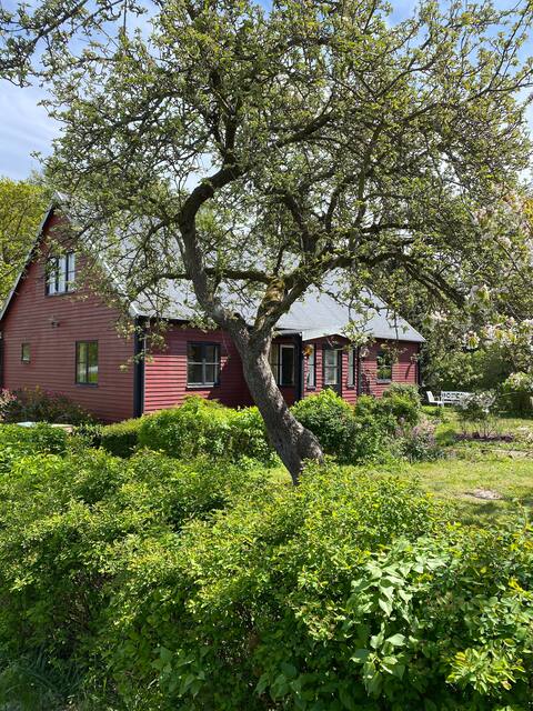 Nice house on large plot with its own beach.