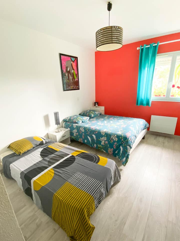 Spavaća soba 2 s bračnim krevetom + krevet za jednu osobu