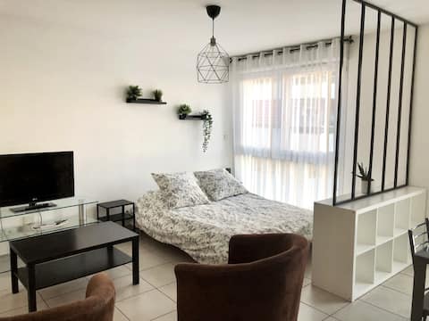 Top Airbnb: 34 m2 1 bedroom apartment, close to the lake and historic center in Annecy