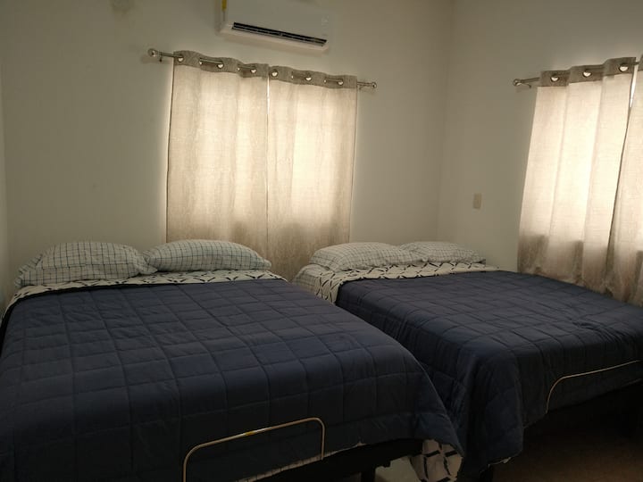 Bedroom #3 features two Queen Size Serta Smart Adjustable Beds that lets you adjust the head and/or foot of the mattress, program up to two of your favorite positions or use the Zero Gravity pre-set position for a weightless, zen-like experience.  