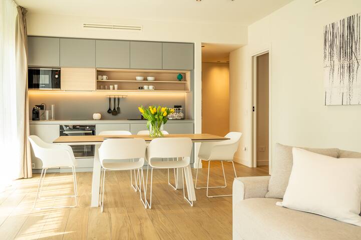 Tulipano, trilocale vista giardino