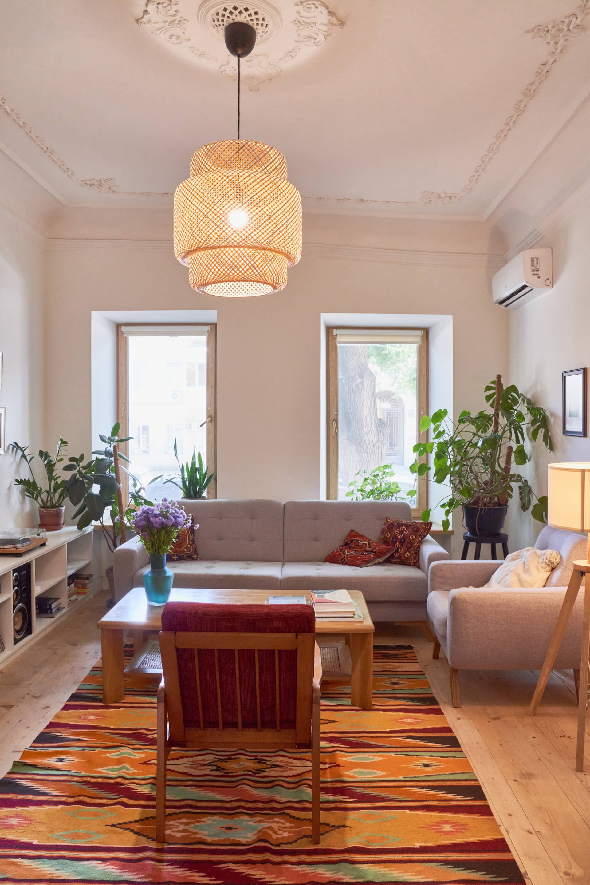 A minimalist-designed apartment in the city center