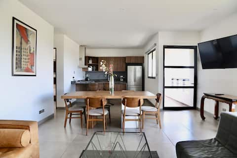 Loft UDLAP w/2 BR View of the Pyramid of Cholula!