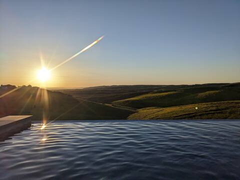 Sunset and Nirvana-Infinity Pool, Tuscan Hill Views