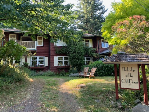 Popular Airbnb listing: The Captain's Quarters at The Old Dorm in Bowen Island