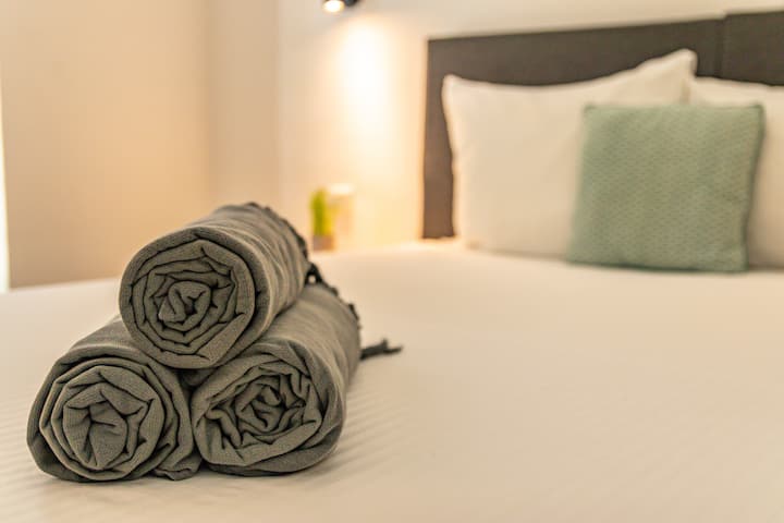 По желание можете да резервирате плажна кърпа, която да занесете на плажа или басейна. 