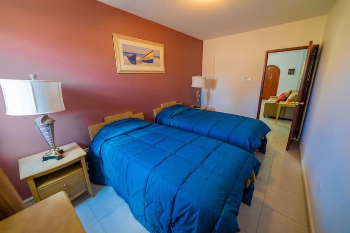 Second bedroom with two single beds