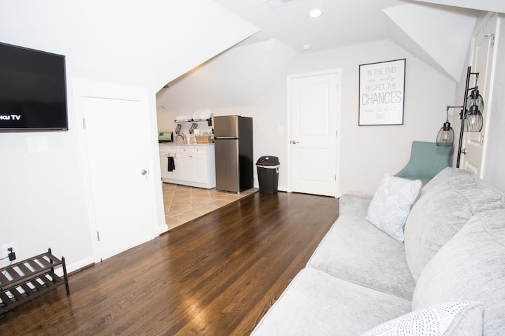 El acogedor Sky Loft tiene muchos ángulos para que los vean.