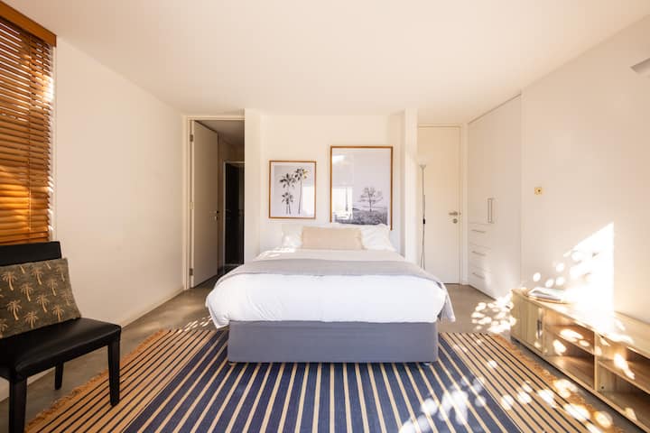 The Courtyard Studio, across the garden the Courtyard is the smaller, hotel room style, studio in the Pool Studios collection at Due East