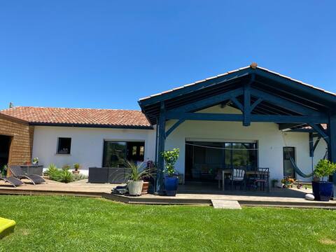 Family home with a pool