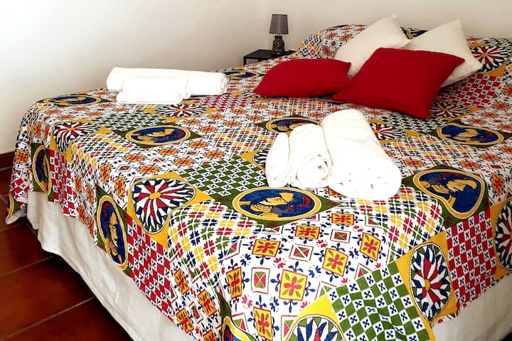 double bed  length 2. mt, new mattress