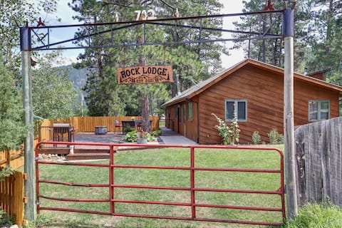 Rock Lodge Complete with Covered Parking and a Hot