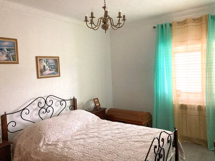 Bedroom 2 with double bed and wardrobes (1st floor)