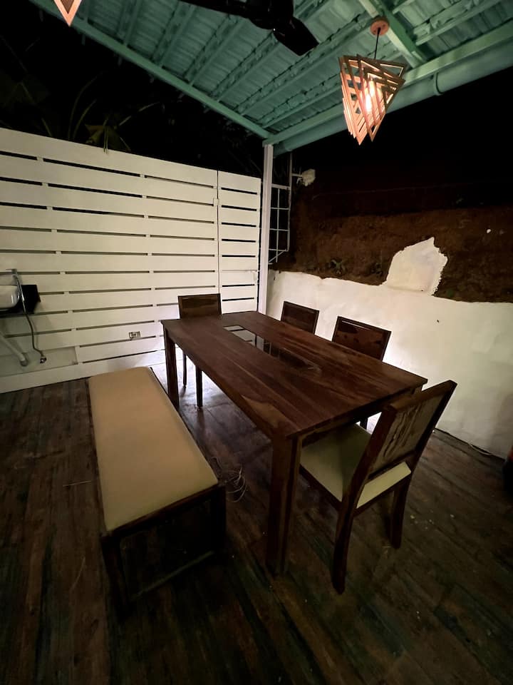 Patio outdoor dining area