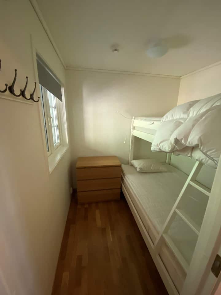 Bedroom 1 floor. bunk bed