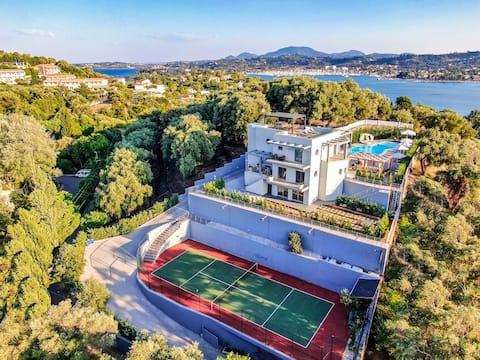 Five Stars Villa Corfu 2 swimming pools and tennis