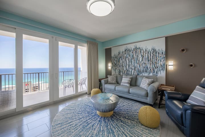 ☆180° Ocean Views | 2br/2ba | 5 Pools | W/d - Panama City Beach, FL
