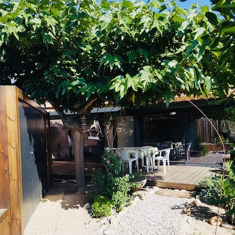 Direct beach villa, 4p Torreilles, free parking