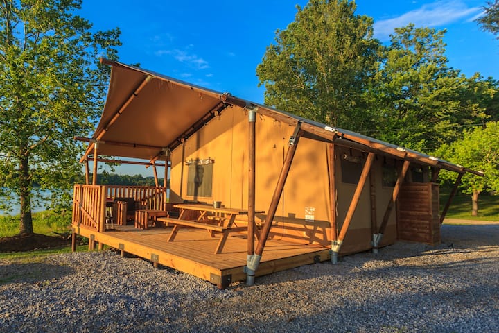 Delightful Lake Side 2 bedroom tent. Amazing - Tents for Rent in Piney  Flats, Tennessee, United States