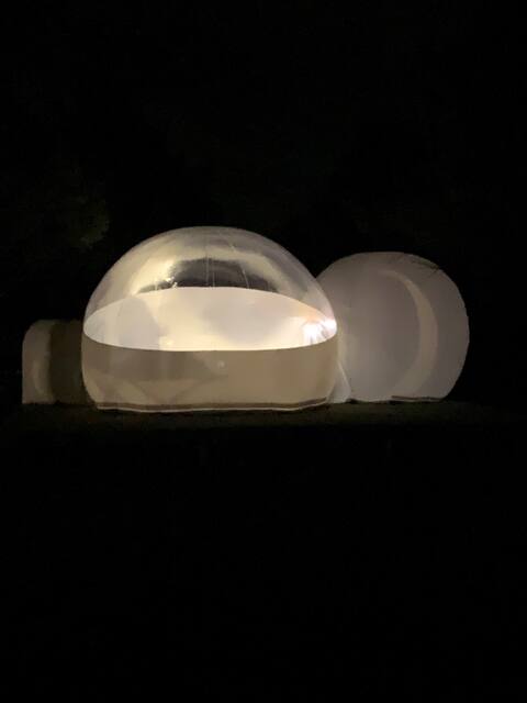 Amazing Bubble Hut in North Texas Hill Country