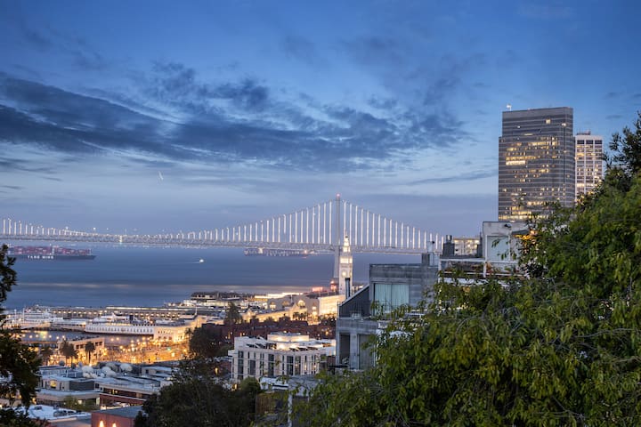 Golden Hour Views from a Charming SF Hideaway