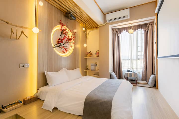 日式榻榻米 语音控制 地铁300米 臭氧 紫外线全屋消毒 投影仪 萝岗科学城 火炉山龙洞 念恋民宿 Serviced Apartments For Rent In Guangzhou Guangdong China