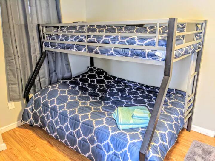 Bedroom #4 - Bunk Bed on 2nd floor, sleeps 3, with tons of closet space!