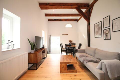 Stylishly furnished country house apartment