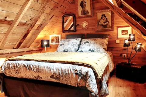 Barn full of character, view of Puy-de-Dôme