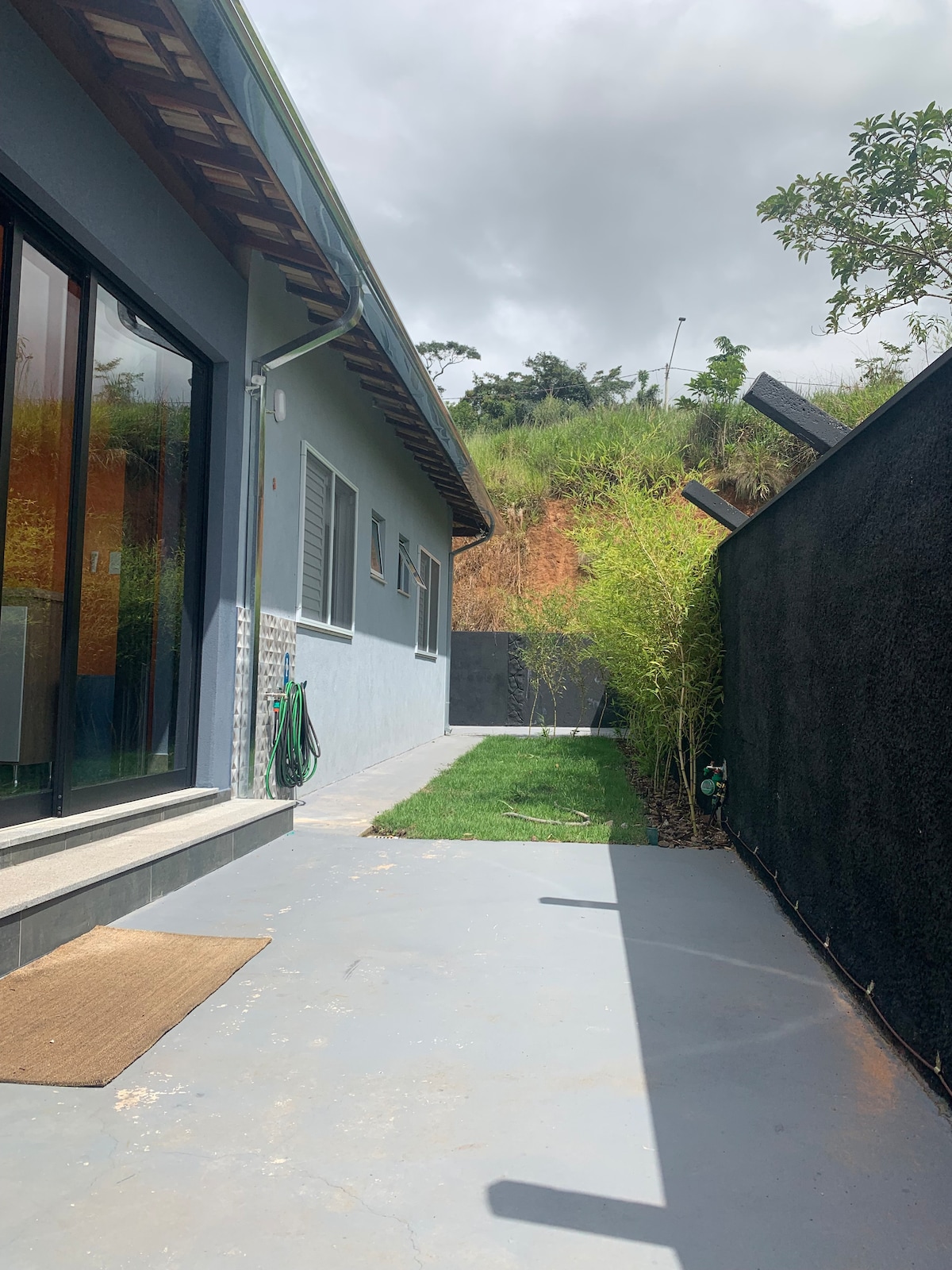 Área externa da Blue House