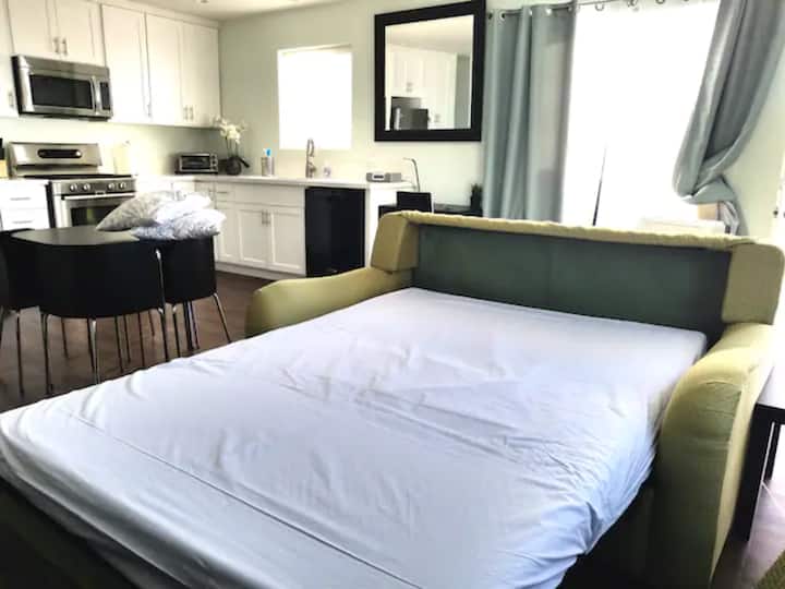 美式皮革舒适睡眠（双人沙发床）