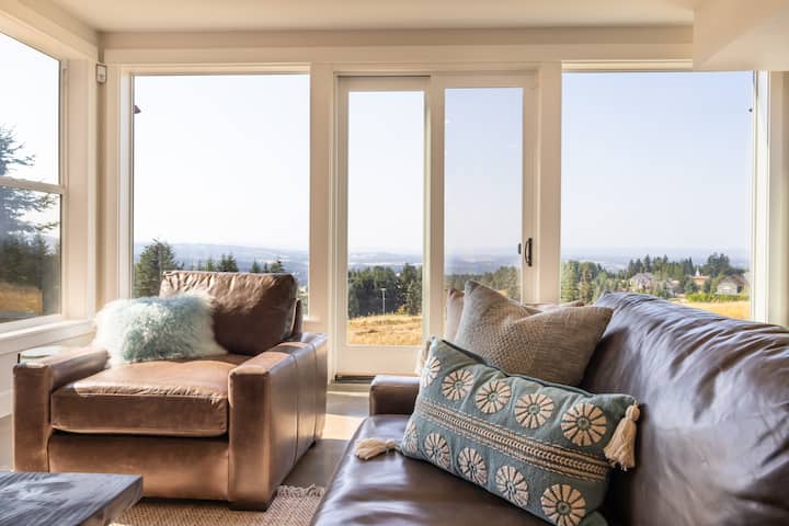 Wine🍷 Country ⭐️ 180° View ⭐️ Fitness & Game Room! - Sherwood, OR