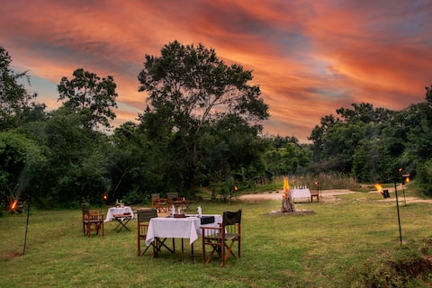 Glamping overlooking the Yala National Park