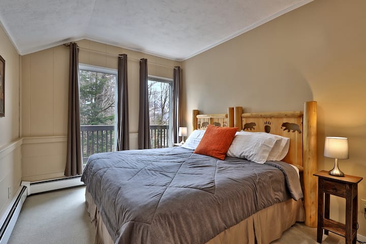 第3间卧室配备2米宽双人床和双层床