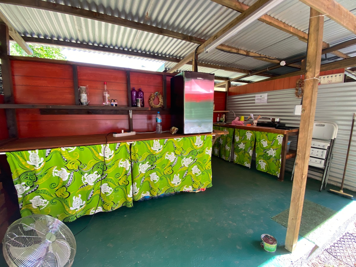 Cuisine du Camping Tahiti Iti