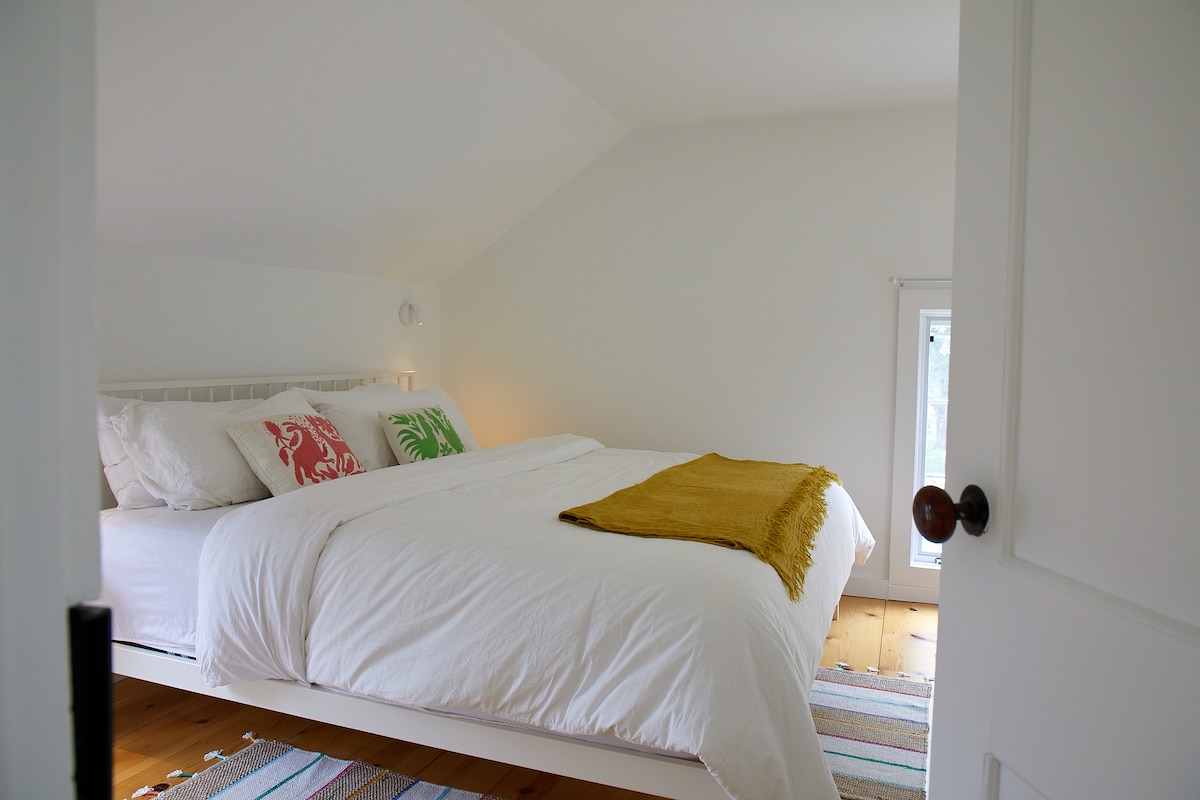 Upstairs King Bedroom at the Pool House.