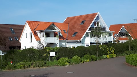 Cozy attic apartment with balcony: Ökohaus