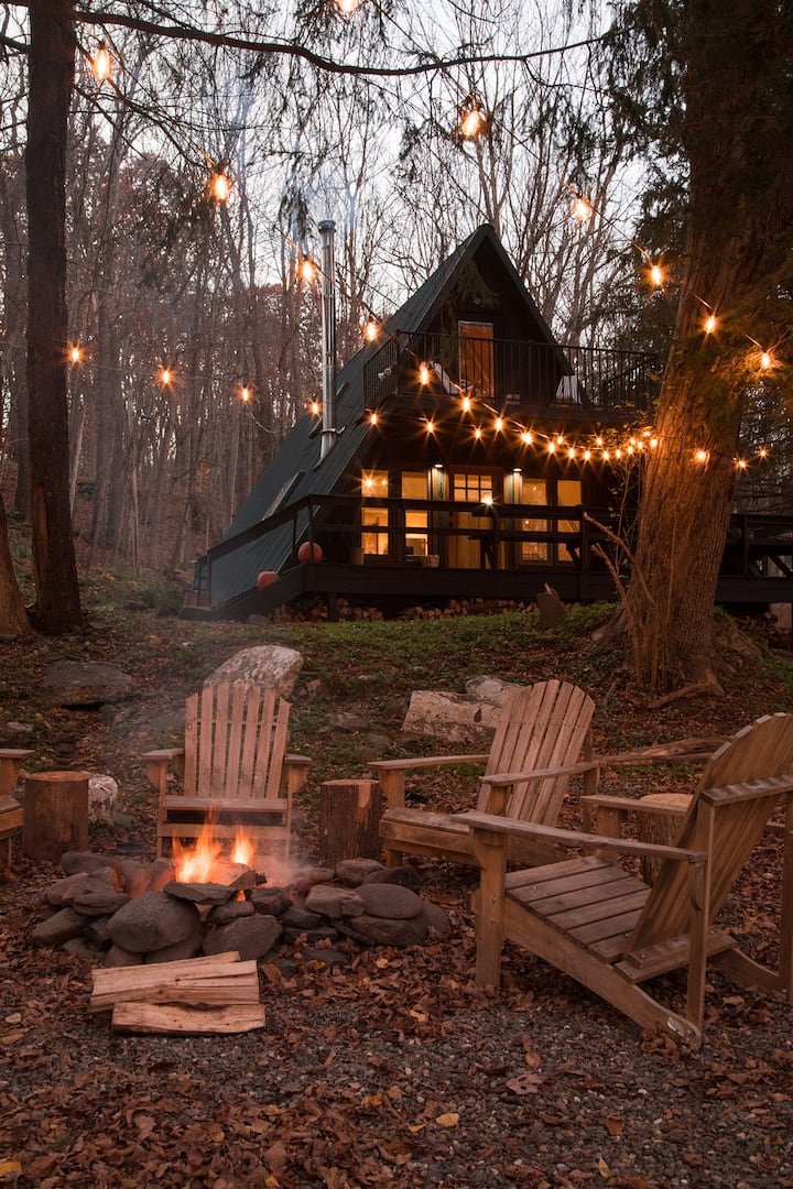 Modern AFrame 3 mins to Belleayre Mtn. Cabins for Rent in Pine Hill