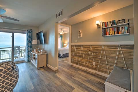 Top performing Airbnb: Bright & Beachy Oceanfront Condo: Linens included! in Caswell Beach