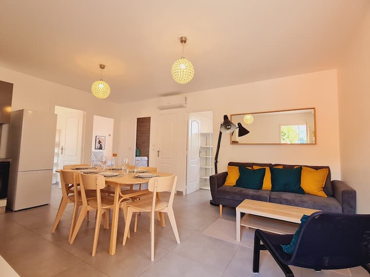 Appart. Cosy  3 Chambres Clim - 2min Des Plages - Golfe-Juan