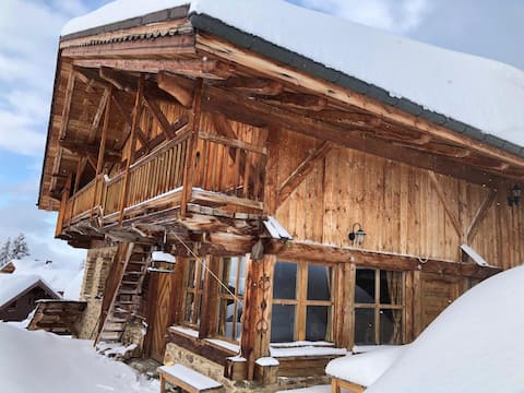 Wooden chalet on the slopes – Les Saisies